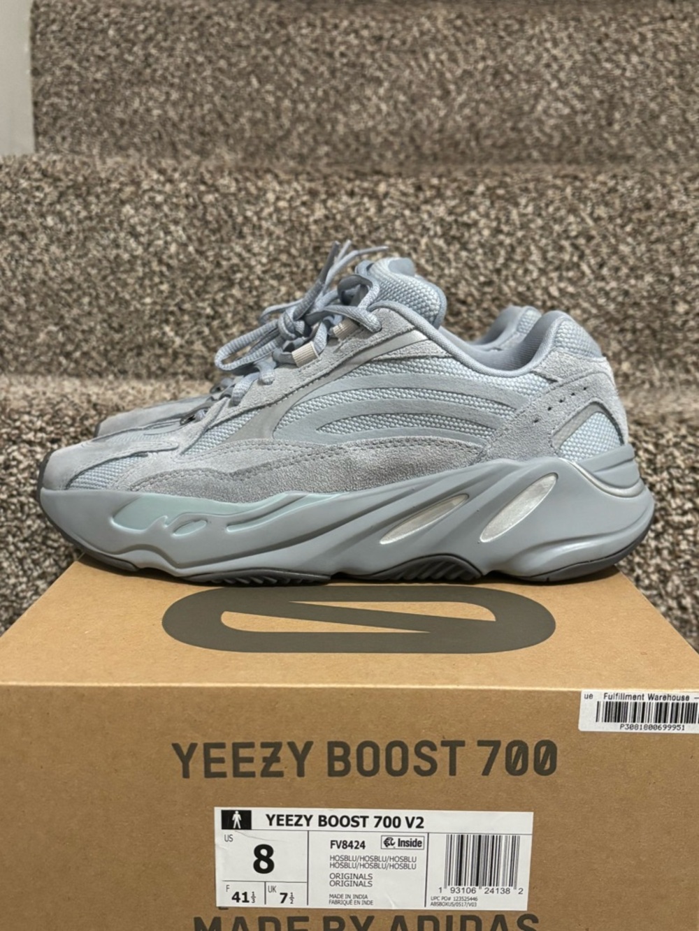 Adidas Yeezy Boost 700 V2 ‘Hospital Blue’. Size 8. Authentic.